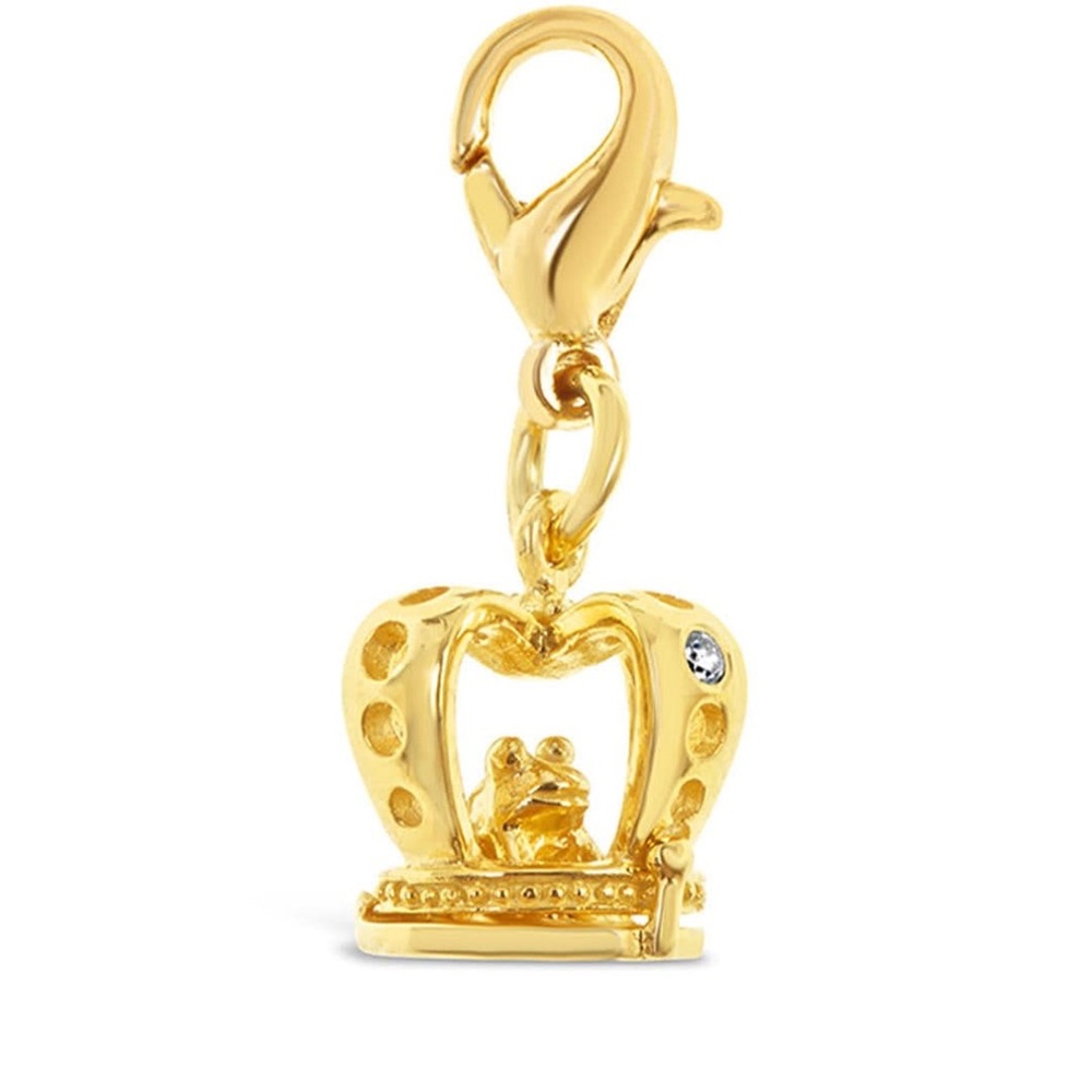 The Frog Prince Magical Charm | Crown - Wealth, gold vermeil